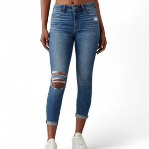 AE Next Level Ripped High-Waisted Jegging Crop SZ 10 Short